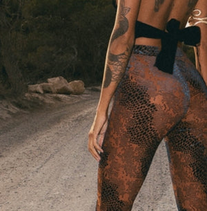 
                  
                    Maia' Brown Textured Flares ~
                  
                